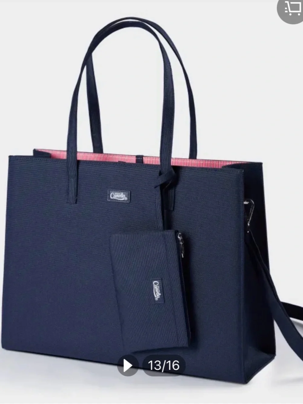 Classic Navy Tote Bag for Work